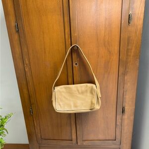 Marco Buggiani leather Shoulder Bag flap snap close lined 6x12x4 8 in drop